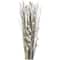 40" Gray Dried Plant Floral Bouquet Branch Natural Foliage with Grass Stems